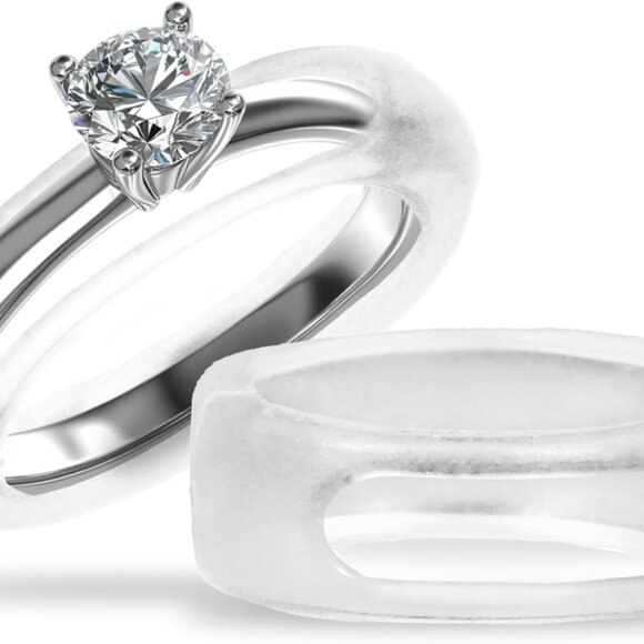 Accessories - Silicone Ring Protector Pack of 3 Fits Sizes 4-8 Protects Engagement and Wedding